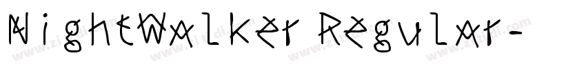 NightWalker Regular字体转换